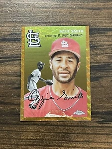 2023 Topps Cromo Platino Aniversario Ozzie Smith Gold Wave • #413 •/50 - Imagen 1 de 8