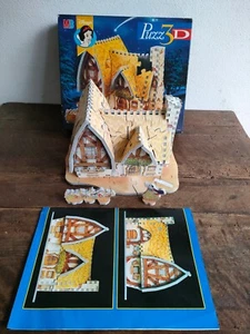 LA CASA DI BIANCANEVE Puzzle 3D Walt Disney 96 Pezzi MB Giochi Vintage 1990's - Imagen 1 de 13