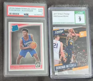 Shai Gilgeous-Alexander 2018 Donruss Optic #162 RC PSA 9 + Mitchell RC CSG 9 NBA - Picture 1 of 2