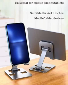 Tablet Halterung Ständer Handy Halter Faltbar klappbar Metall Büro Schreibtisch - Bild 1 von 7