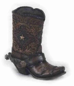 Old West Cowboy Boot Spur Pen & Pencil Holder Office Decor Home Gift Item - Picture 1 of 1