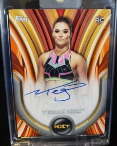 2020 Topps WWE Women's Division Tegan Nox Rookie AUTO Orange Parallel #'d /50 - Picture 1 of 2