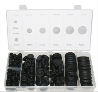 170Pcs Car Rubber Grommet Firewall Hole Plug Set Electrical Wire Gasket Kit - Image 1 of 4