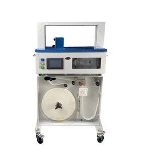 Automatic Opp Film Paper Tape Strapping Machine With Dispenser Stand - Picture 1 of 7