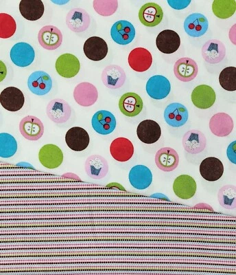 Kiss the Cook Coordinates David Textiles Pink Polka Dot Cotton Fabric YOU PICK - Image 1 of 2