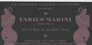 MARINI carte invitation vernissage expo 1996 - Picture 1 of 1