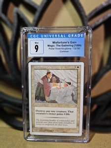 MTG - Misfortune's Gain Portal Three Kingdoms Regular CGC Graded - 9 (Mint) - Picture 1 of 3