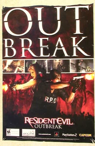 Resident Evil Outbreak ORIGINAL Video Game Store Poster 37,5 x 25,5 inch RAR! - Bild 1 von 5
