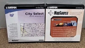 Garmin MapSource US Topo And City Select North America V5 Both Used And Complete - Picture 1 of 12