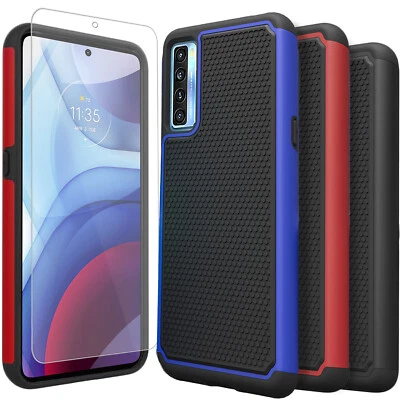 For TCL 20S / 20 Pro 5G Case, Shockproof Armor Cover + Tempered Glass Protector - Image 1 of 4