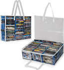 Blu Ray Case Holder DVD Organizer Video Game Cases Clear Plastic Bags Set of 2
