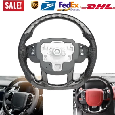 For Land Rover Range Rover Sport SVR Carbon Fiber Steering Wheel w/Heated - Image 1 of 4