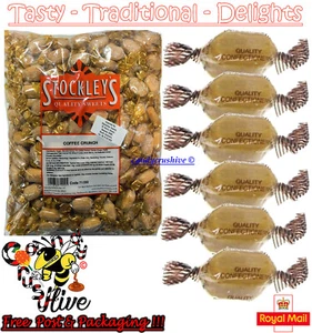 7g - 10kg Stockleys COFFEE CRUNCH with Chocolate Centre Boiled Wrapped Sweets - Picture 1 of 1