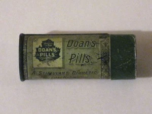 Vintage 1940s DOAN'S PILLS for the KIDNEYS Advertising Tin! Foster-Milburn! - Picture 1 of 8