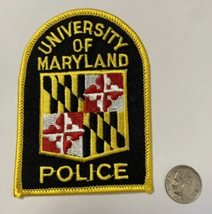 MD University of Maryland Polizei Schulteraufnäher mit Siegel Offizier College Polizist NEU - Bild 1 von 3