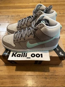 Nike Dunk High Pro SB Size 11.5 Soft Grey 305050-030 Medium Mint BC - Picture 1 of 8