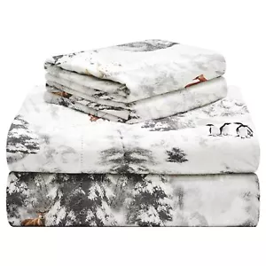 Celeste Home 190 GSM Queen, Winterland Sheet Set- Warm & Cozy - 100% Cotton F... - Picture 1 of 10