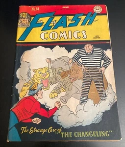 Lookee! FLASH COMICS #84 *1947* Classic Golden Age Flash/Hawkman++ - Picture 1 of 18