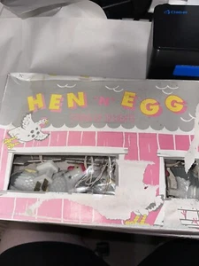 Vtg Hen "n" Egg String of 10 Lights Partially Works READ Rare - Picture 1 of 11