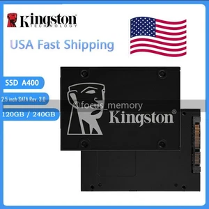 Kingston 2.5 in SSD A400 120GB 240 GB SATA III Solid State Drive For Laptop / PC - Picture 1 of 11