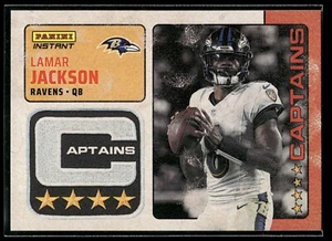 2024 Panini Instant Lamar Jackson CAPTAINS 1/351 SP Baltimore Ravens #CAP-3 🔥 - Picture 1 of 2