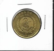 pk82012:Canada Coin-Queen Elizabeth II One Dollar Loonie-75th UN Charter 2020