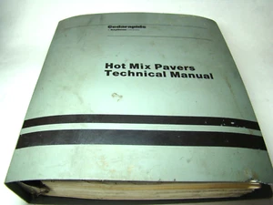 Cedar Rapids 1990 Hot Mix Paver Technical Binder Manual A Raytheon Company - Picture 1 of 6