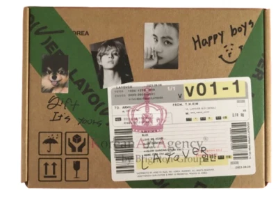 KOREAN ART AGENCY LTD BTS V Layover Album Green Version Autographed