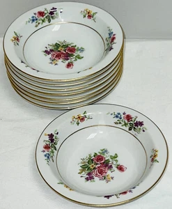 8 Japan PURITAN CHINA MELODY 5 1/2" DESSERT BOWLS - Picture 1 of 3