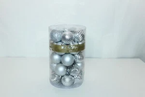 KI Store Silver Christmas Balls 34pcs 2.36-Inch Christmas Tree Decoration Orb - Picture 1 of 7