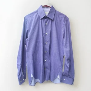Tes Baker Anzughemd Herren Medium Lavendel Langarm 15" Ausschnitt Slim Fit Endurance - Bild 1 von 4