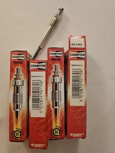 4XNEW GLOG PLUGS CHAMPION MADE IN GERMANY FOR CITROEN PEUGEOT 2.0HDI 2.2HDI - Picture 1 of 6
