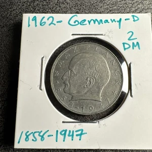 Alemania República Federal Max Planck Cobre-Níquel 1962 D 2 Mark Munich Como Nuevo - Imagen 1 de 5