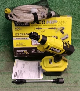 Ryobi 18V sin escobillas EZClean 600 PSI 0,7 GPM inalámbrico agua fría - NUEVO, solo herramienta - Imagen 1 de 10