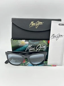 MAUI JIM Polarized Sunglasses MJ 195 2M Maui Cat I Black Neutral Grey NIB - Picture 1 of 6