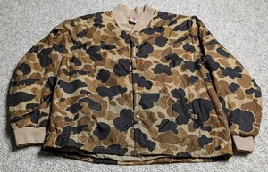 Giacca mimetica Columbia pelle di rana vintage anni 80 uomo XL chiusura a scatto  - Foto 1 di 7