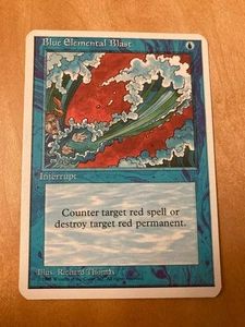 4Th Blue Rei Hat Alpha Cut English Error Card Mtg Version Rare Fourth Edition - Picture 1 of 6