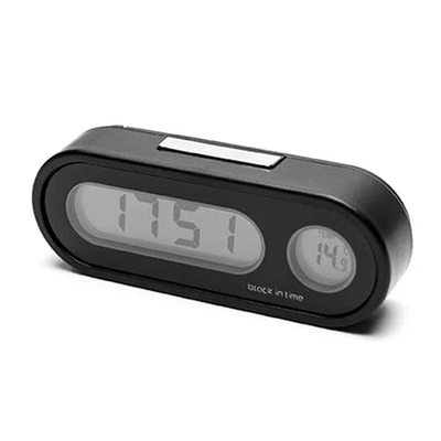 Upgraded Car Digital Clock for w/ Thermometer Mini Vehicle Dashboard Clock 12/24 - Image 1 of 4