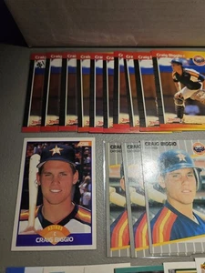 Craig Biggio Lot 38 1988 und höher hat 17 1989 ROOKIES Kombiversand - Bild 1 von 6