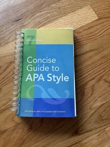 Concise Guide to APA Style 7th Edition for Students OFFICIAL Spiral  - Bild 1 von 2