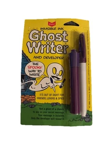 NEU! Vintage! Sanford’s Invisible Ink GHOST WRITER und Entwickler Spielzeug Marker - Bild 1 von 7