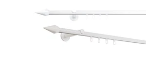 Gardinenstange auf Maß Innenlauf Point Wandabstand 12cm Farbe: Weiß - Bild 1 von 94