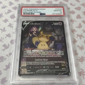 PSA 10 Mimikyu V TG16/TG30 Sword & Shield Brilliant Stars Full Art Holo - Bild 1 von 4