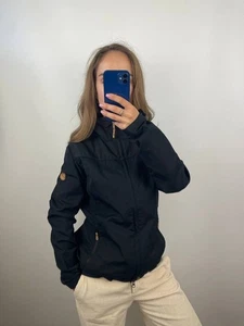 Fjällräven Stina G-1000 Damen Jacke schwarz mit Kapuze Gr. Medium - Bild 1 von 10