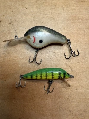 2 señuelos de balsa Bagley’s vintage, ligero daño Bang O Lure/DB3 Foto 1 de 4