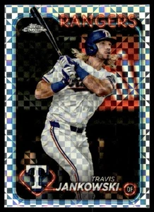 2024 Topps Chrome Update X FRACTOR Travis Jankowski Texas Rangers #USC151 - Picture 1 of 2