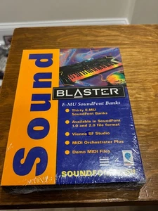Creative Sound Blaster E-MU SoundFont Banks Software New Sealed Vintage PC - Picture 1 of 2