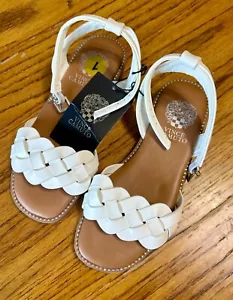 Vince Camuto Mädchen offene Zehenpartie Kunstleder Plateau Riemen Sandalen neu mit Etikett Größe 1 - Bild 1 von 3