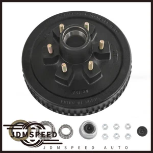 Fits For 5200 - 6000 lbs axle New Trailer Brake Hub Drum Kit 12"X2" 6 on 5.5"  - Foto 1 di 12