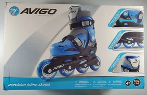 Brandneu Avigo Roller Blades von Toys 'R' Us blau grau schwarz Größe US 13-3 Alter 4+ - Bild 1 von 4